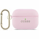 Case Guess Grained Classic Logo Hook for AirPods Pro 3 pink