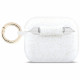 Case Guess Silicone Glitter Ring for AirPods Pro 3 white
