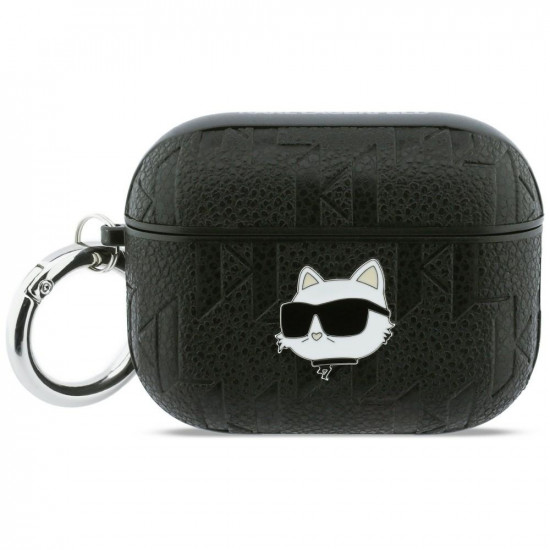 Case Karl Lagerfeld Monogram Choupette Head for AirPods Pro 3 black