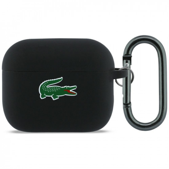 Case Lacoste Silicone Croc Logo AirPods Pro 3 black