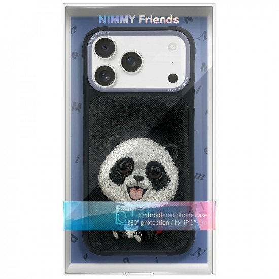 Case Nimmy Big Eyed Pet 2.0 Panda for iPhone 17 Pro black