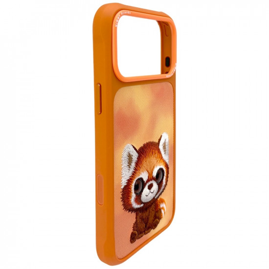 Case Nimmy Big Eyed Pet 2.0 Raccoon for iPhone 17 Pro Max orange