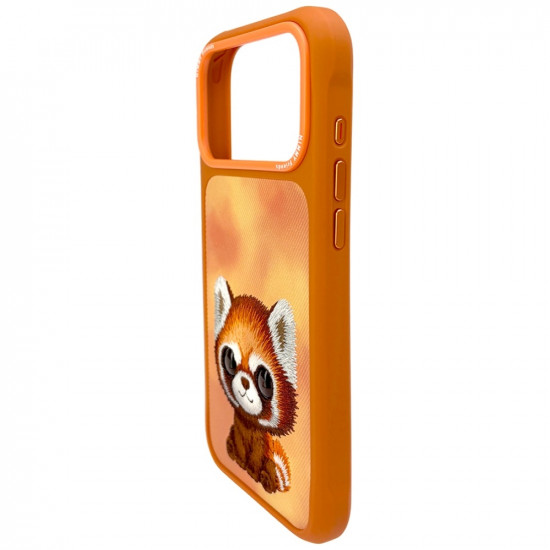 Case Nimmy Big Eyed Pet 2.0 Raccoon for iPhone 17 Pro Max orange