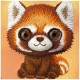Case Nimmy Big Eyed Pet 2.0 Raccoon for iPhone 17 Pro Max orange