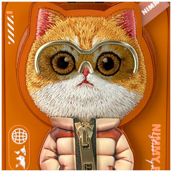Case Nimmy Cool&amp;Cute 2.0 Cat for iPhone 17 Pro Max with magnetic pendant orange