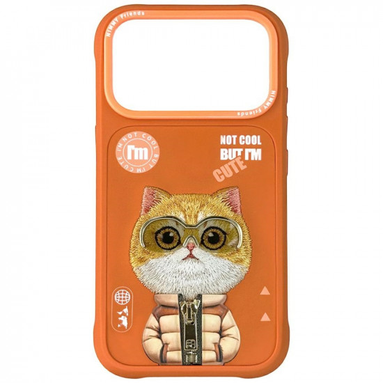 Case Nimmy Cool&amp;Cute 2.0 Cat for iPhone 17 Pro orange