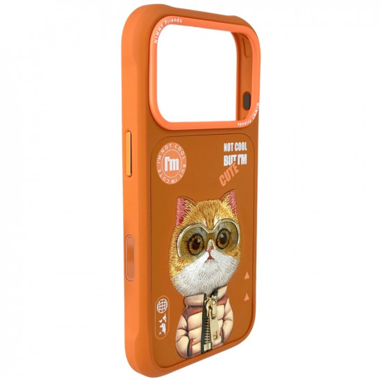 Case Nimmy Cool&amp;Cute 2.0 Cat for iPhone 17 Pro orange