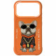 Case Nimmy Glasses Cool Dog for iPhone 17 Pro orange