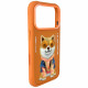 Case Nimmy Glasses Cool Dog for iPhone 17 Pro orange