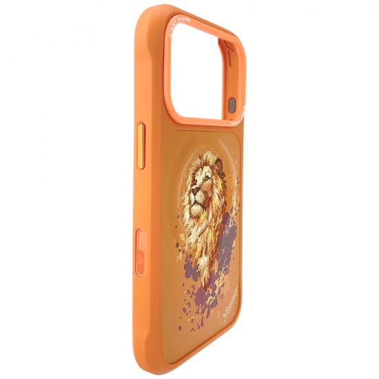 Case Nimmy Lion MagSafe for iPhone 17 Pro orange Case Nimmy Lion MagSafe for iPhone 17 Pro orange