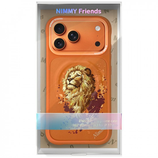 Case Nimmy Lion MagSafe for iPhone 17 Pro orange Case Nimmy Lion MagSafe for iPhone 17 Pro orange