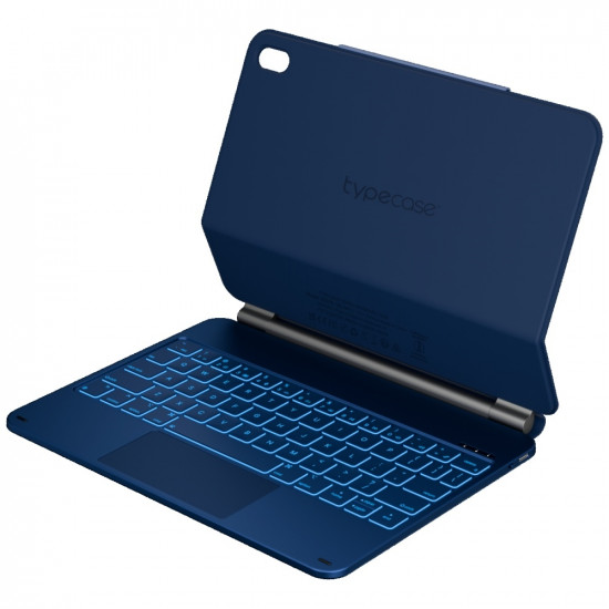 Case Typecase Edge with Keyboard for iPad 11“ (A16) 2025 / iPad 10.9” 2022 Pacific Blue