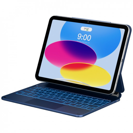 Case Typecase Edge with Keyboard for iPad 11“ (A16) 2025 / iPad 10.9” 2022 Pacific Blue