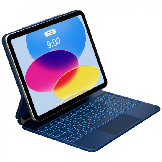 Case Typecase Edge with Keyboard for iPad 11“ (A16) 2025 / iPad 10.9” 2022 Pacific Blue