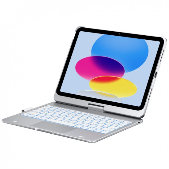 Case Flexbook Touch Typecase with keyboard for iPad 11" (A16) 2025 / iPad 10.9" 2022 silver