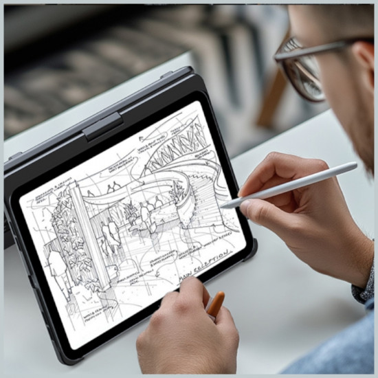 Case Flexbook Touch Typecase with keyboard for iPad 11" (A16) 2025 / iPad 10.9" 2022 silver