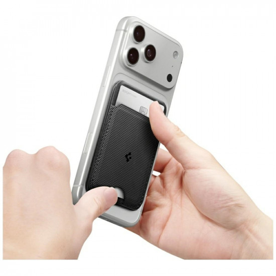 Magnetic wallet Spigen S314-3 Slim Fold Tripod MagSafe black Magnetic wallet Spigen S314-3 Slim Fold Tripod MagSafe black