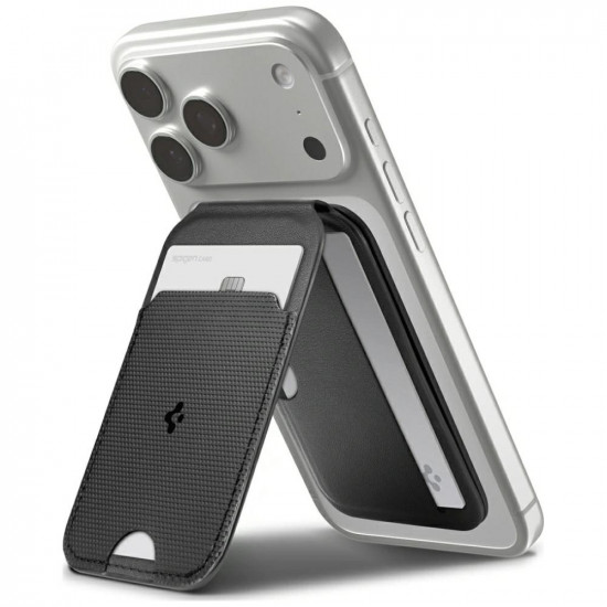 Magnetic wallet Spigen S314-2 Slim Fold Tripod MagSafe black Magnetic wallet Spigen S314-2 Slim Fold Tripod MagSafe black
