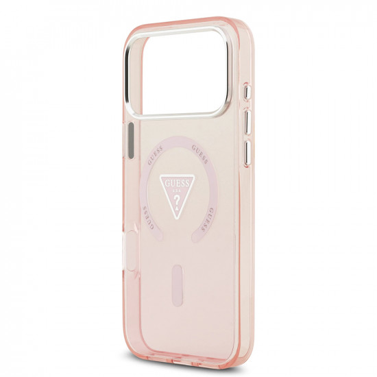 Guess IML Gradient Triangle Logo MagSafe (GUHMP17XHGTMLCGP) iPhone 17 Pro Max Pink