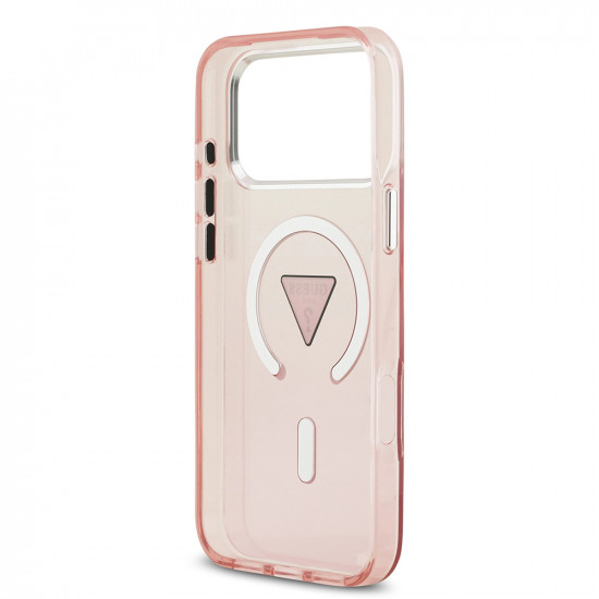 Guess IML Gradient Triangle Logo MagSafe (GUHMP17XHGTMLCGP) iPhone 17 Pro Max Pink