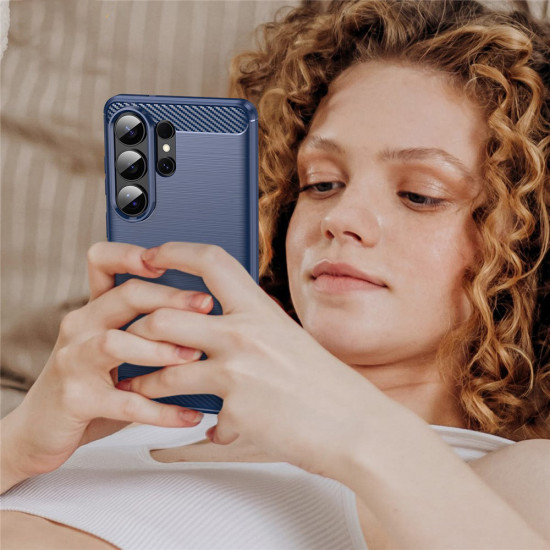 Techsuit Carbon Silicone Samsung Galaxy S26 Ultra Blue