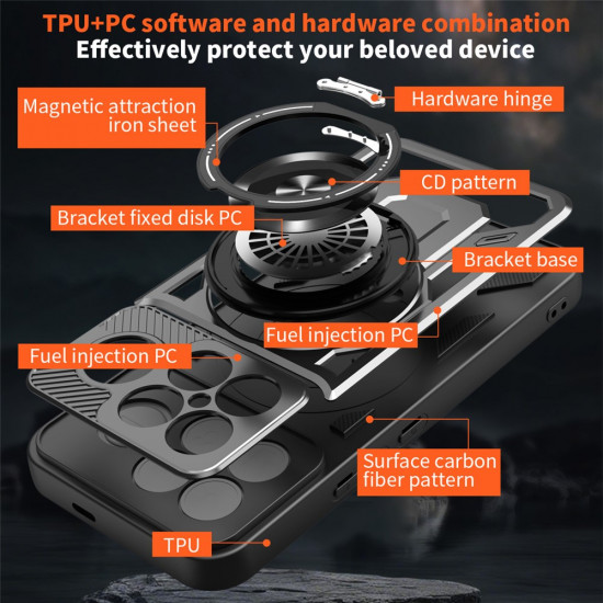 Techsuit RuggedCam Xiaomi Poco F8 Ultra Black Techsuit RuggedCam Xiaomi Poco F8 Ultra Black