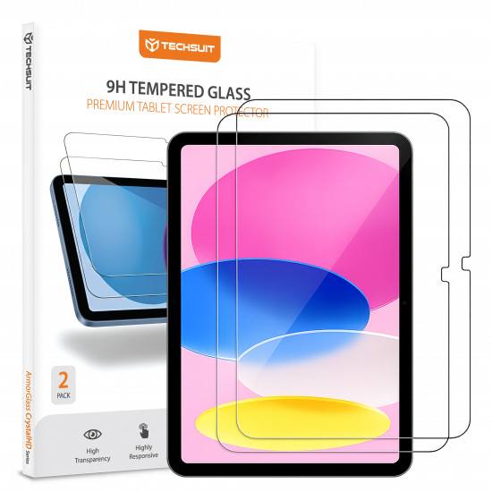 Techsuit ArmorGlass CrystalHD (2 pack) iPad 10 (2022) 10.9 / 11 (2025) Clear