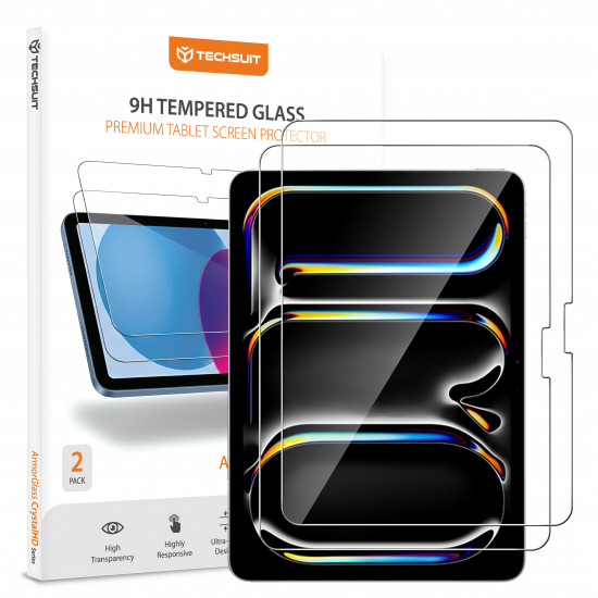 Techsuit ArmorGlass CrystalHD (2 pack) iPad Pro 13 (2024) / iPad Pro 13 (2025) / iPad Air 13 (2024) Clear Techsuit ArmorGlass CrystalHD (2 pack) iPad Pro 13 (2024) / iPad Pro 13 (2025) / iPad Air 13 (2024) Clear