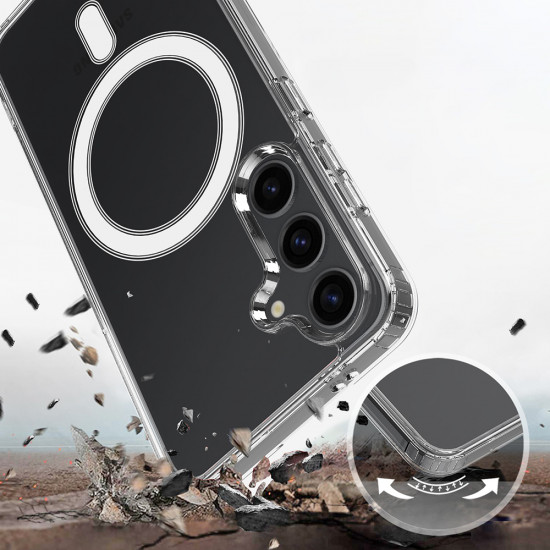 Techsuit MagSafe Pro Samsung Galaxy S26 Transparent Techsuit MagSafe Pro Samsung Galaxy S26 Transparent