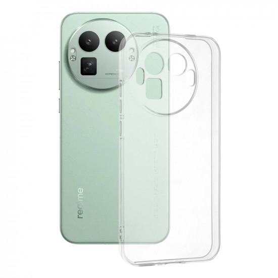 Techsuit Clear Silicone [Round Camera Cutout] Realme GT 8 Pro Transparent