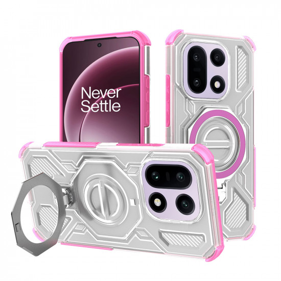 Techsuit Carbon Shield PRO OnePlus 15 Pink Transparent