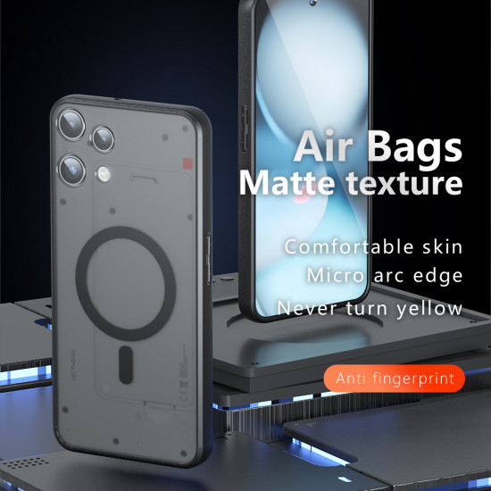 Techsuit PureFrost MagSafe Nothing Phone (3a) Lite Frosted Black Techsuit PureFrost MagSafe Nothing Phone (3a) Lite Frosted Black