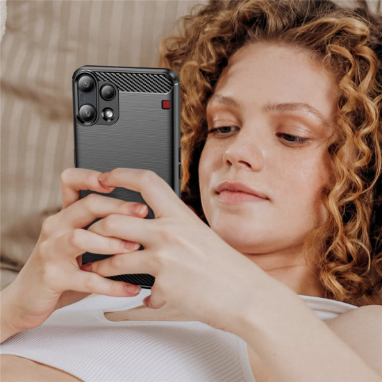 Techsuit Carbon Silicone Nothing Phone (3a) Lite Black