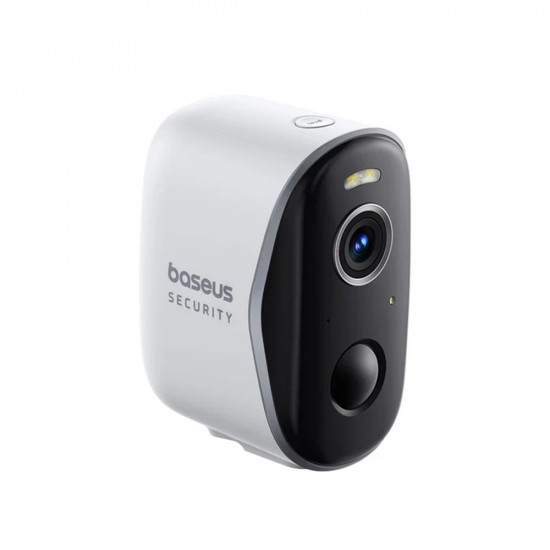 Baseus Outdoor Camera Security N1 (S0TW022131) 2K, 16GB, 4 Camera Kit, Two way Talk, Night Vision, IP67, 7.800mAh White