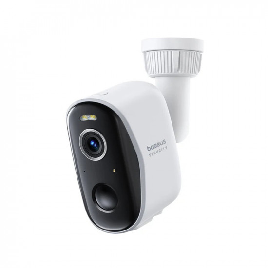Baseus Outdoor Camera Security N1 (S0TW022131) 2K, 16GB, 4 Camera Kit, Two way Talk, Night Vision, IP67, 7.800mAh White