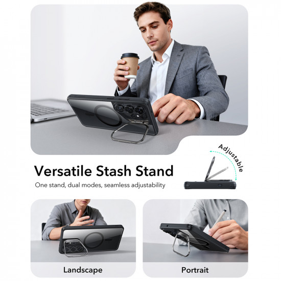 ESR Classic Hybrid HaloLock Kickstand Samsung Galaxy S26 Ultra Clear Black ESR Classic Hybrid HaloLock Kickstand Samsung Galaxy S26 Ultra Clear Black