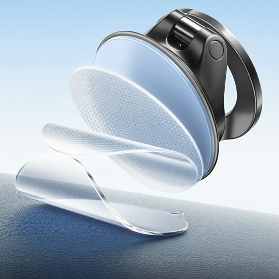 Lisen Car Holder (A608) Magnetic Grip, for Dashboard, Foldable, 360° Adjustable, Suction Cup, Secure Fit Black Lisen Car Holder (A608) Magnetic Grip, for Dashboard, Foldable, 360° Adjustable, Suction Cup, Secure Fit Black