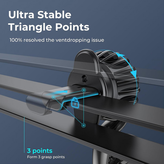 Lisen Car Holder (YL0222060002) MagSafe, for Air Vent, Universal, Multi Angle Adjustment, Secure Fit, N52 Magnets Black Lisen Car Holder (YL0222060002) MagSafe, for Air Vent, Universal, Multi Angle Adjustment, Secure Fit, N52 Magnets Black