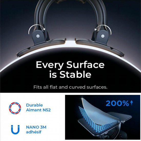 Lisen Car Holder (YL0223110033) MagSafe, for Air Vent, Dashboard, Universal, Multi Angle Adjustment, Secure Fit Black Lisen Car Holder (YL0223110033) MagSafe, for Air Vent, Dashboard, Universal, Multi Angle Adjustment, Secure Fit Black