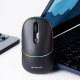 Proove Wireless Mouse Blink (WMBL00002001) for Office, Ergonomic, 2.4GHz, BT5.0, 4 Buttons, 800 1600DPI, 650mAh Black