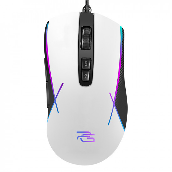 Proove Wired Mouse Defiant (CMDE00000101) for Gaming, USB, LED, 7 Buttons, 7200DPI, Windows, MacOS, Linux, 1.5m White