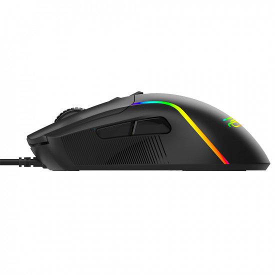 Proove Wired Mouse Assembler (CMAS00000101) for Gaming, USB, RGB, 7 Buttons, 12400DPI, Windows, Mac, Linux, 1.5m Black