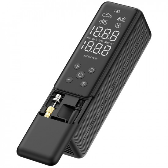 Proove Car Pump Assistant Mini (PPAM85010901) Portable Compressor, Digital Display, for Cigarette Lighter, 85W Black Proove Car Pump Assistant Mini (PPAM85010901) Portable Compressor, Digital Display, for Cigarette Lighter, 85W Black