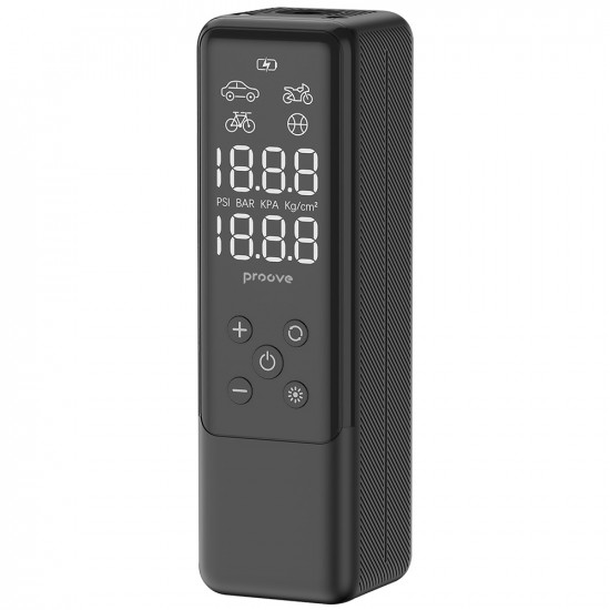 Proove Car Pump Assistant Mini (PPAM85010901) Portable Compressor, Digital Display, for Cigarette Lighter, 85W Black Proove Car Pump Assistant Mini (PPAM85010901) Portable Compressor, Digital Display, for Cigarette Lighter, 85W Black