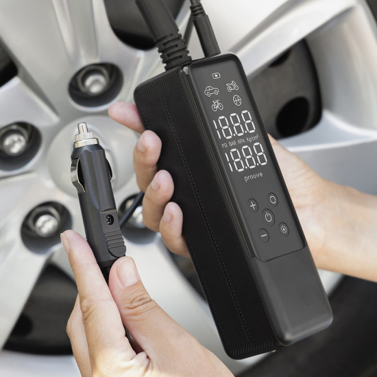 Proove Car Pump Assistant Mini (PPAM85010901) Portable Compressor, Digital Display, for Cigarette Lighter, 85W Black Proove Car Pump Assistant Mini (PPAM85010901) Portable Compressor, Digital Display, for Cigarette Lighter, 85W Black