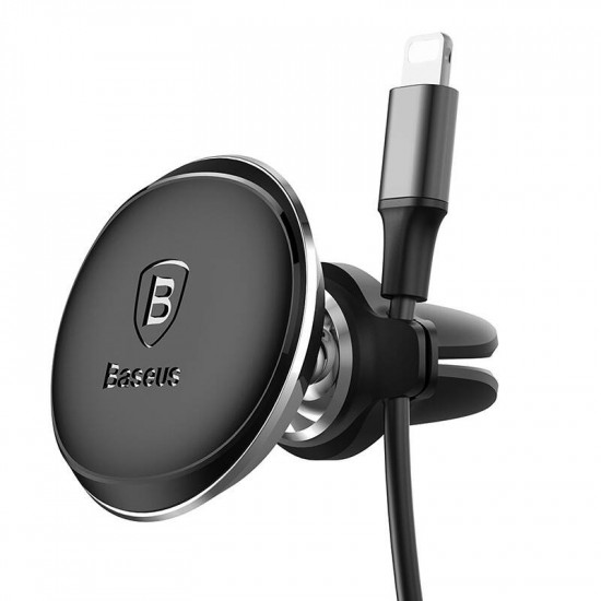 Baseus magnetic car mount for air vent (black)