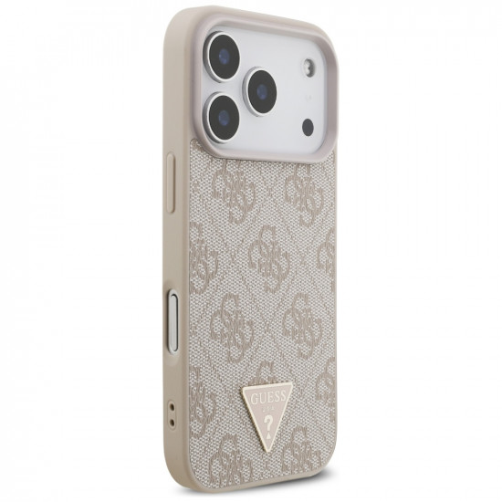 Case Guess 4G Strap Triangle Logo MagSafe for iPhone 17 Pro pink Case Guess 4G Strap Triangle Logo MagSafe for iPhone 17 Pro pink