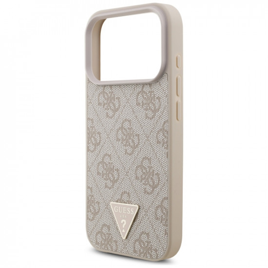 Case Guess 4G Strap Triangle Logo MagSafe for iPhone 17 Pro pink Case Guess 4G Strap Triangle Logo MagSafe for iPhone 17 Pro pink