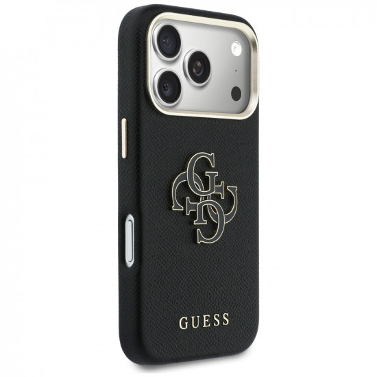 Case Guess FW Resin Logo for iPhone 17 Pro black Case Guess FW Resin Logo for iPhone 17 Pro black
