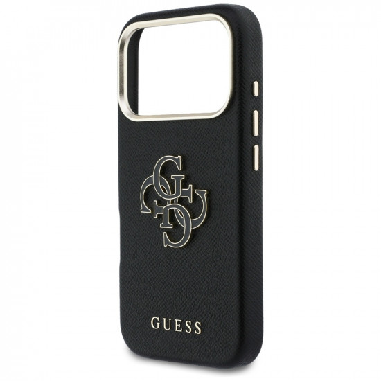 Case Guess FW Resin Logo for iPhone 17 Pro Max black Case Guess FW Resin Logo for iPhone 17 Pro Max black